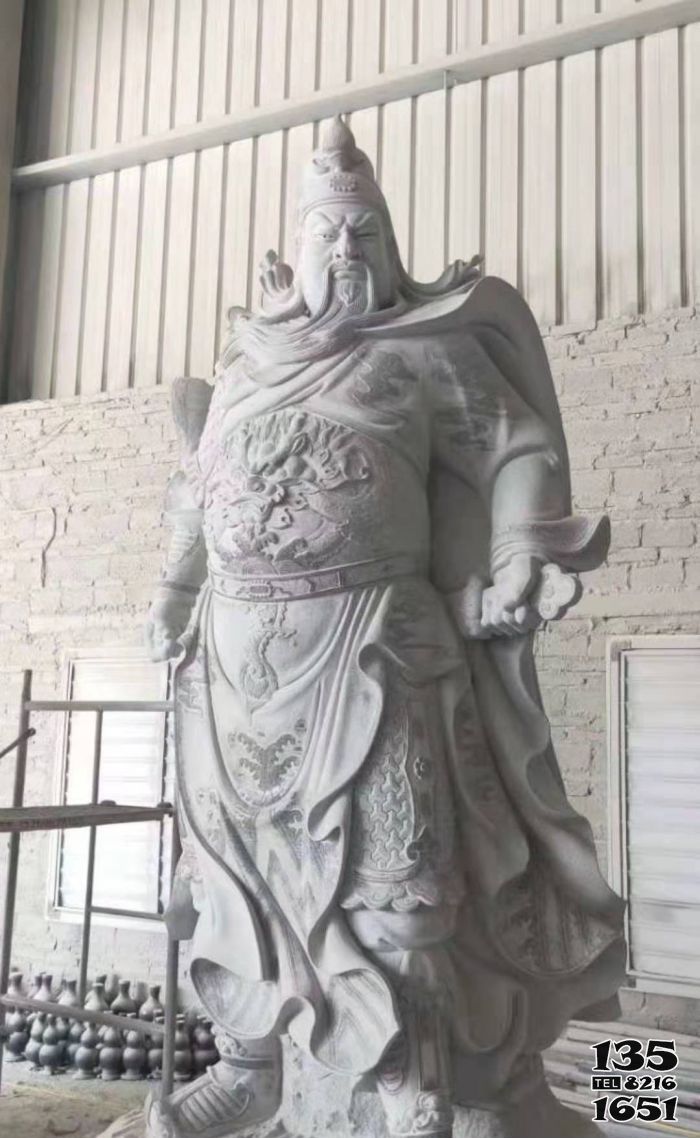關公雕塑-大理石石雕戶外寺廟景區大型景觀招財關公雕塑 關公雕塑-大理石石雕戶外寺廟景區大型景觀招財關公雕塑