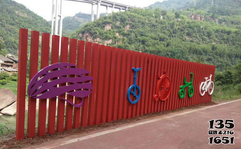 自行車雕塑-不銹鋼抽象自行車公園景觀雕塑 自行車雕塑-不銹鋼抽象自行車公園景觀雕塑高清圖片