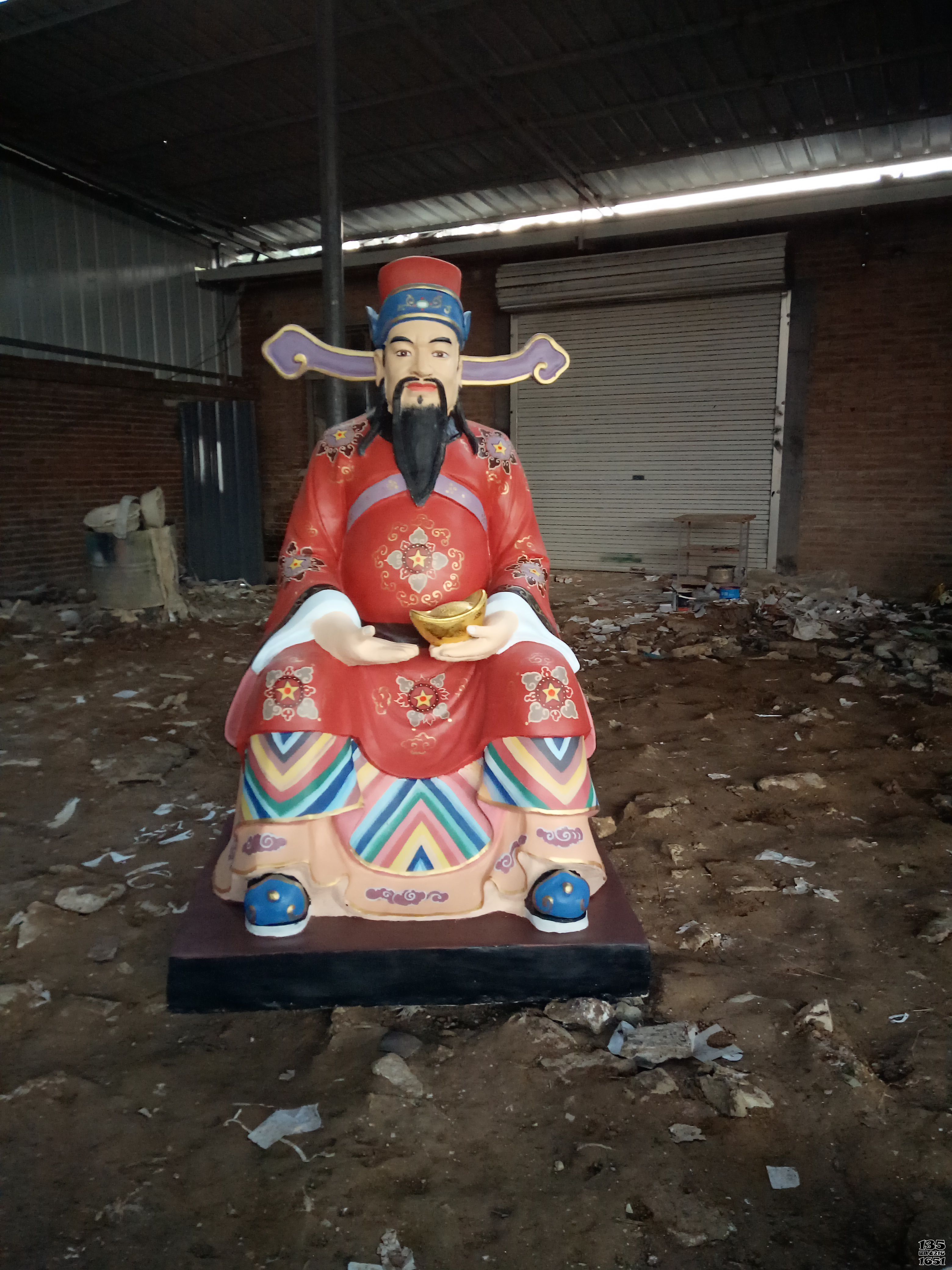 財神雕塑-彩繪玻璃鋼寺廟神佛財神雕塑 財神雕塑-彩繪玻璃鋼寺廟神佛財神雕塑高清圖片