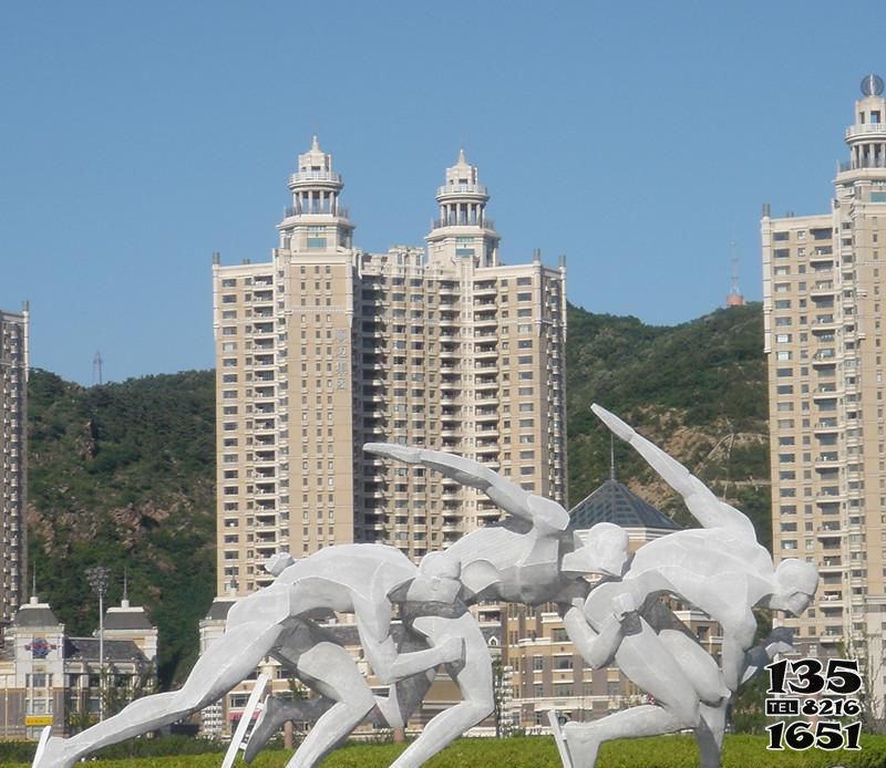 滑冰雕塑-小區創意不銹鋼滑冰比賽人物雕塑 滑冰雕塑-小區創意不銹鋼滑冰比賽人物雕塑