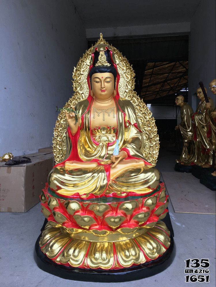 三圣雕塑-玻璃鋼彩繪噴金烤漆廟宇供奉佛像三圣雕塑 三圣雕塑-玻璃鋼彩繪噴金烤漆廟宇供奉佛像三圣雕塑高清圖片