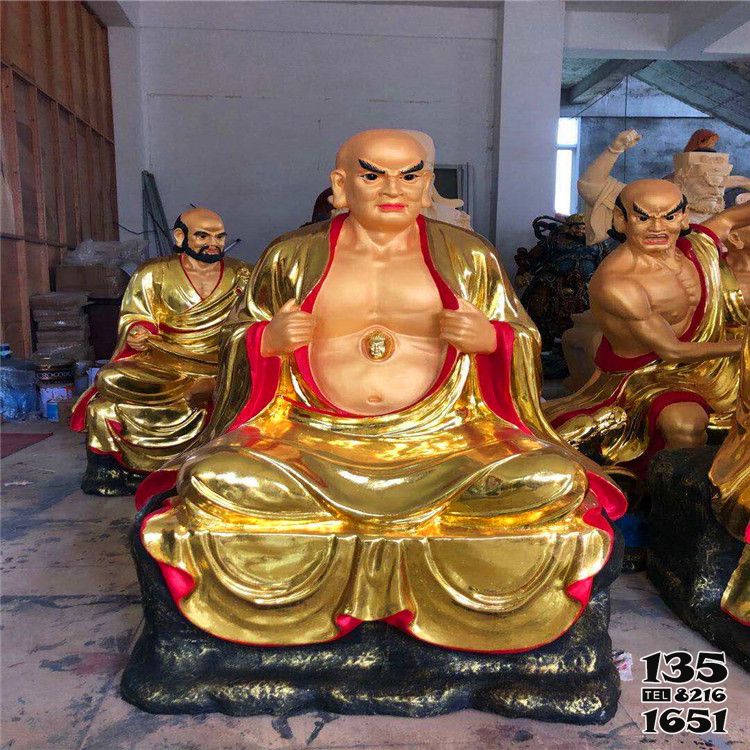 十八羅漢雕塑-玻璃鋼彩繪寺廟景觀十八羅漢雕塑 十八羅漢雕塑-玻璃鋼彩繪寺廟景觀十八羅漢雕塑高清圖片