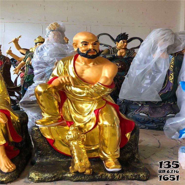 十八羅漢雕塑-寺廟供奉佛像玻璃鋼彩繪十八羅漢雕塑 十八羅漢雕塑-寺廟供奉佛像玻璃鋼彩繪十八羅漢雕塑高清圖片