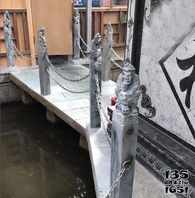 拴馬柱雕塑-園林裝飾石橋拴馬柱欄桿 拴馬柱雕塑-園林裝飾石橋拴馬柱欄桿高清圖片