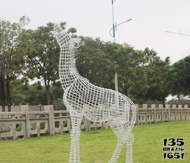 長頸鹿雕塑-戶外公園不銹鋼鏤空長頸鹿雕塑 長頸鹿雕塑-戶外公園不銹鋼鏤空長頸鹿雕塑