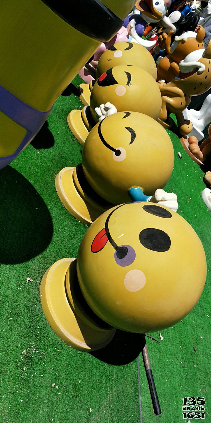 表情雕塑-公園創意彩繪童趣幼兒表情雕塑 表情雕塑-公園創意彩繪童趣幼兒表情雕塑高清圖片