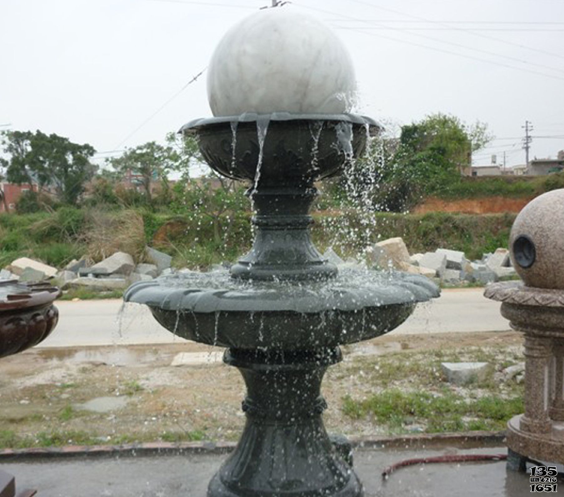 風(fēng)水球雕塑-廣場(chǎng)大理石風(fēng)水球流水景觀雕塑 風(fēng)水球雕塑-廣場(chǎng)大理石風(fēng)水球流水景觀雕塑高清圖片