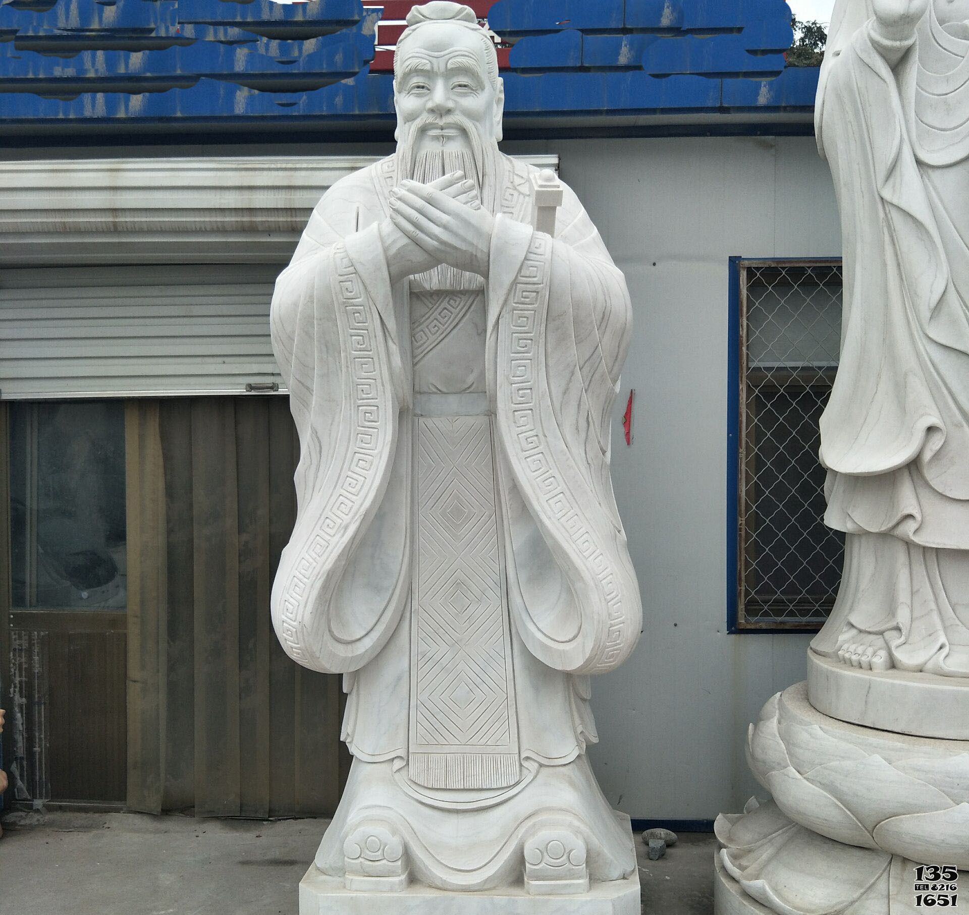 孔子雕塑-學校禮儀石雕古代名人孔子雕塑 孔子雕塑-學校禮儀石雕古代名人孔子雕塑高清圖片