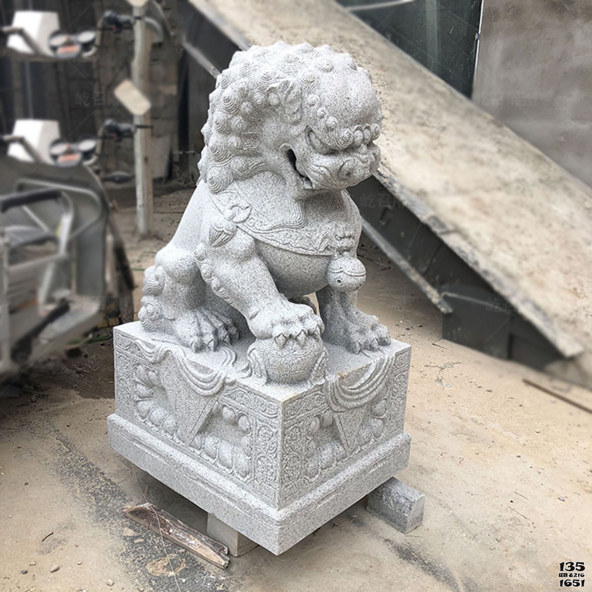 獅子雕塑-庭院別墅大理石石雕大型獅子雕塑 獅子雕塑-庭院別墅大理石石雕大型獅子雕塑高清圖片