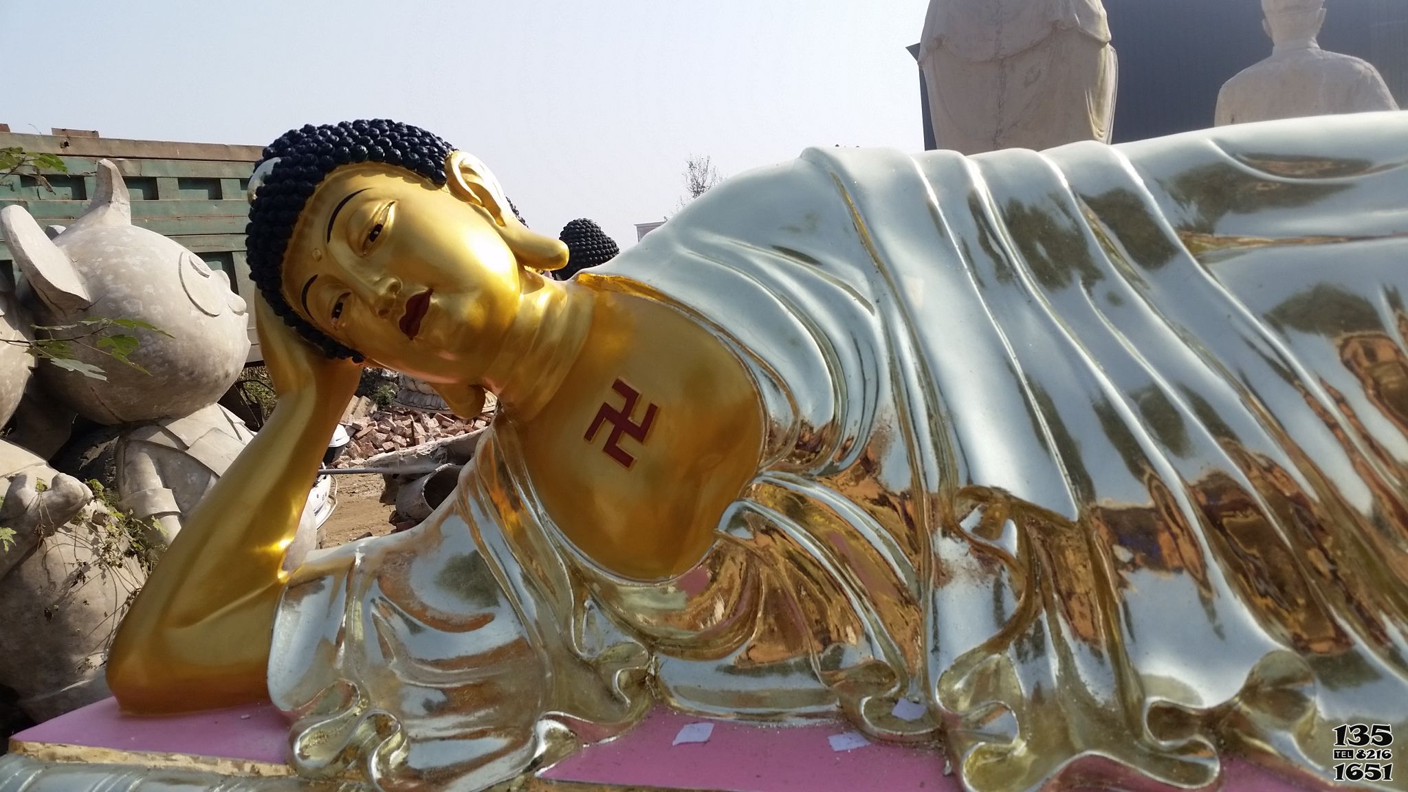 臥佛雕塑-景區(qū)大型佛像不銹鋼鎏金臥佛雕塑 臥佛雕塑-景區(qū)大型佛像不銹鋼鎏金臥佛雕塑高清圖片