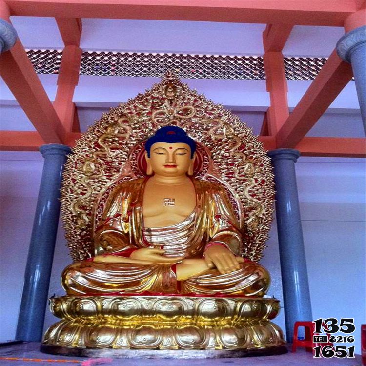 三寶佛雕塑-不銹鋼噴金烤漆大型景觀神佛三寶佛雕塑 三寶佛雕塑-不銹鋼噴金烤漆大型景觀神佛三寶佛雕塑高清圖片