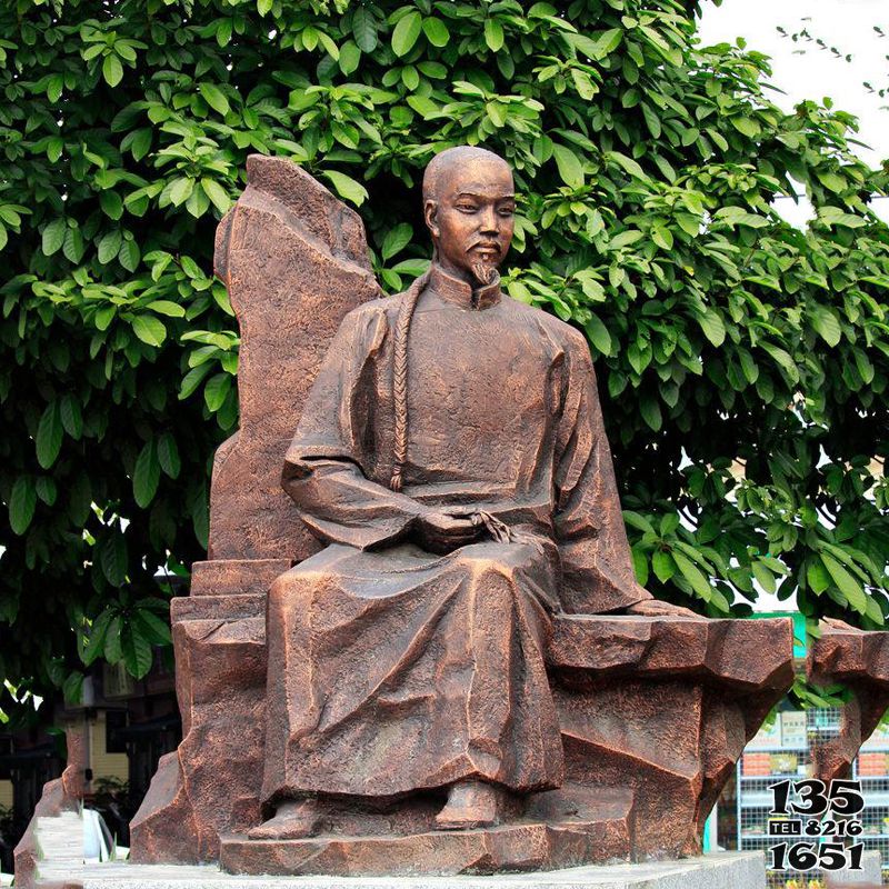 葉天士雕塑-公園歷史名人清朝醫學家葉天士純銅雕像 葉天士雕塑-公園歷史名人清朝醫學家葉天士純銅雕像高清圖片