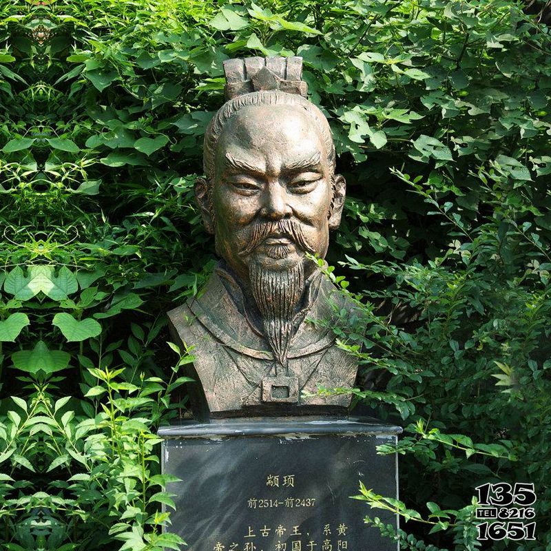 顓頊雕塑--公園景區(qū)園林人文始祖之顓頊銅雕頭像雕塑 顓頊雕塑--公園景區(qū)園林人文始祖之顓頊銅雕頭像雕塑