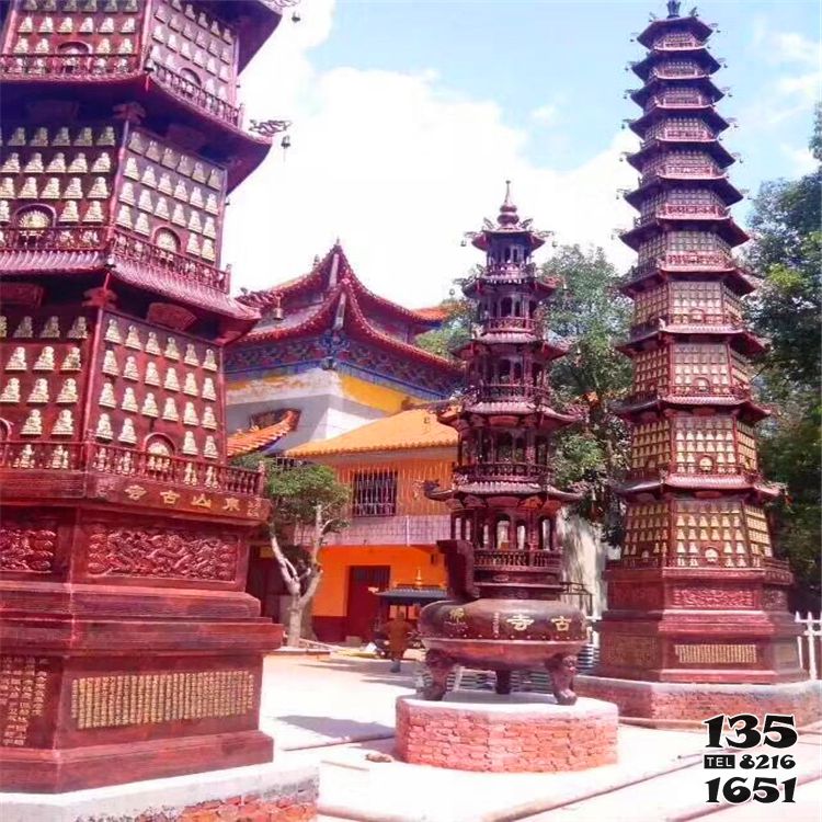 佛塔雕塑-寺廟大型鑄銅千佛塔雕塑 佛塔雕塑-寺廟大型鑄銅千佛塔雕塑