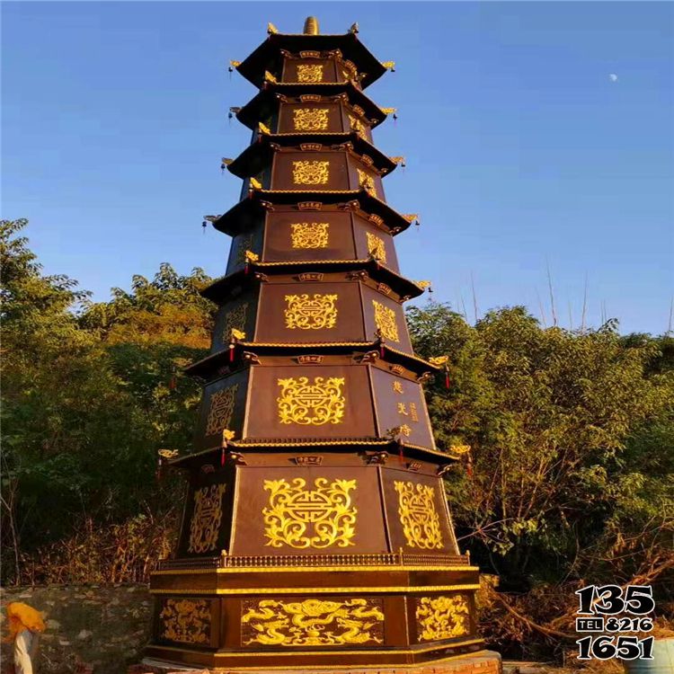 佛塔雕塑-寺廟景觀多層浮雕漆金佛塔雕塑 佛塔雕塑-寺廟景觀多層浮雕漆金佛塔雕塑