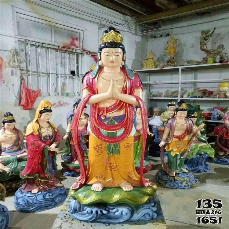 觀音雕塑-樹脂彩繪大型寺廟供奉神佛觀音雕塑 觀音雕塑-樹脂彩繪大型寺廟供奉神佛觀音雕塑高清圖片