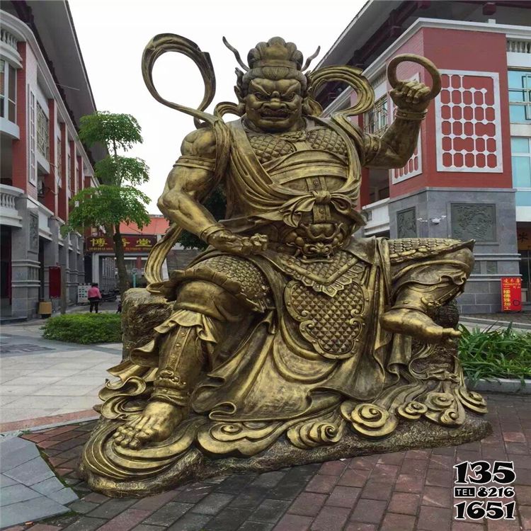哼哈二將雕塑-寺廟大型佛像景觀不銹鋼仿銅哼哈二將雕塑 哼哈二將雕塑-寺廟大型佛像景觀不銹鋼仿銅哼哈二將雕塑高清圖片