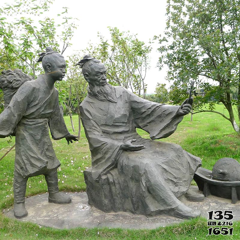 畫家雕塑-公園中國明末清初知名畫家朱耷雕塑 畫家雕塑-公園中國明末清初知名畫家朱耷雕塑高清圖片