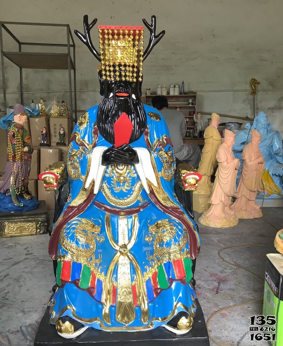 龍王雕塑-玻璃鋼彩繪大型神佛龍王雕塑 龍王雕塑-玻璃鋼彩繪大型神佛龍王雕塑