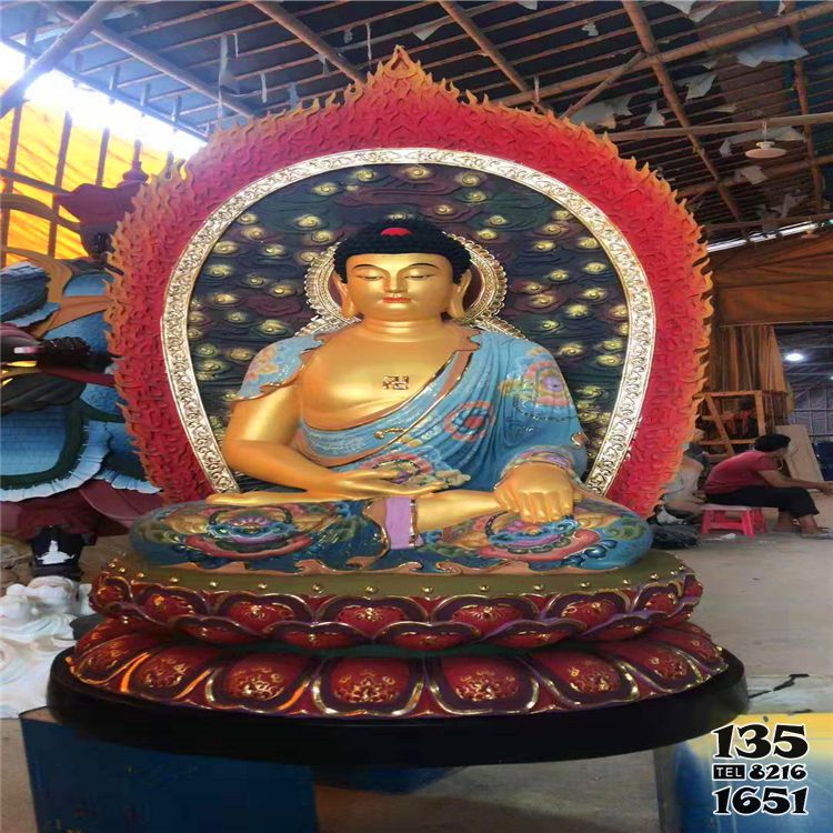 三寶佛雕塑-廟宇大型佛像不銹鋼噴漆三寶佛雕塑 三寶佛雕塑-廟宇大型佛像不銹鋼噴漆三寶佛雕塑高清圖片