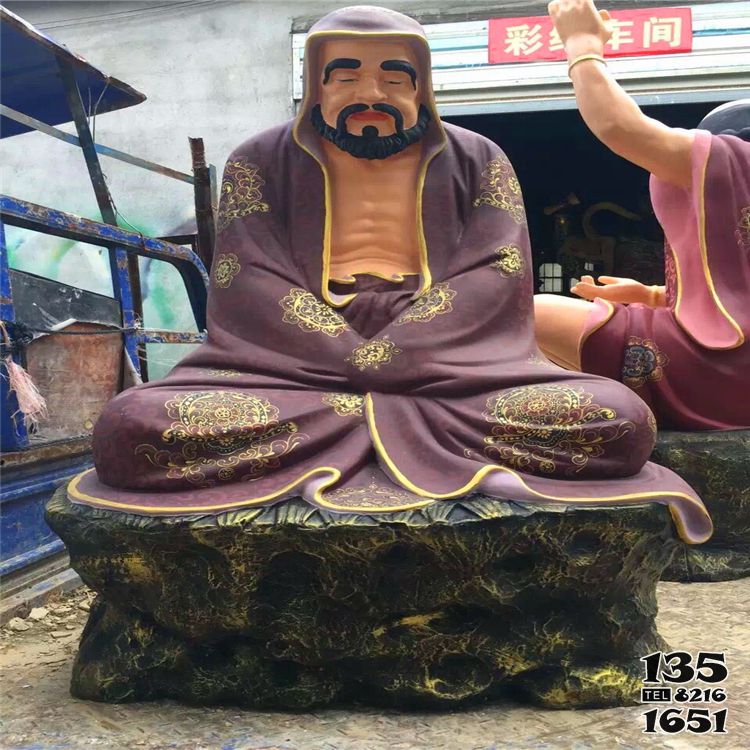 十八羅漢雕塑-玻璃鋼彩繪坐著的十八羅漢雕塑 十八羅漢雕塑-玻璃鋼彩繪坐著的十八羅漢雕塑高清圖片