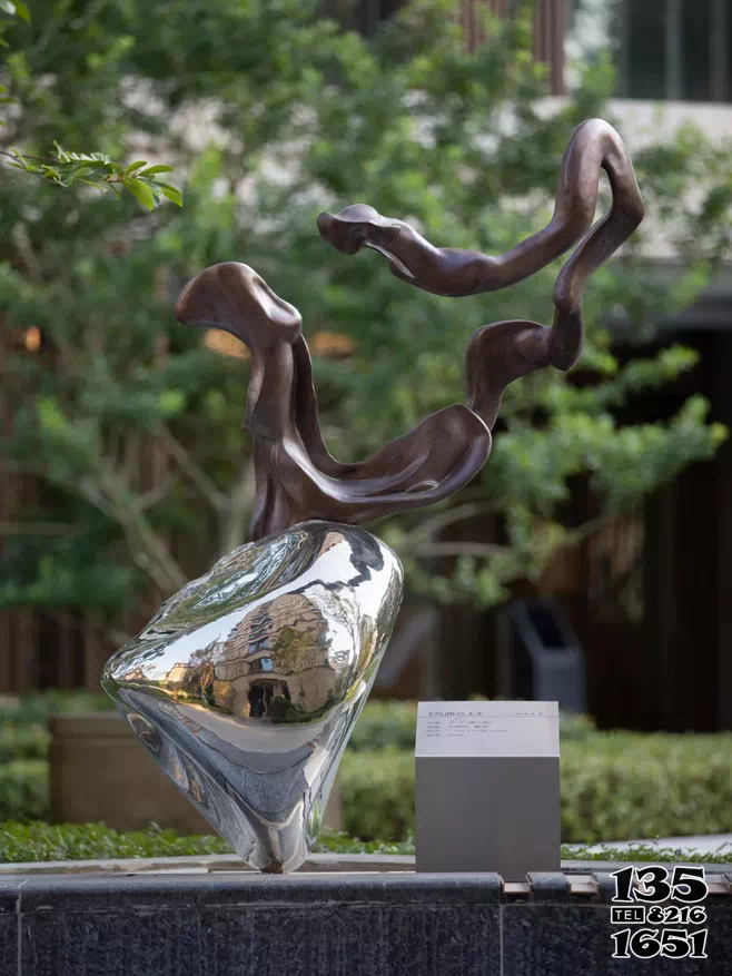 景觀雕塑-公園不銹鋼鏡面創意景觀雕塑 景觀雕塑-公園不銹鋼鏡面創意景觀雕塑高清圖片