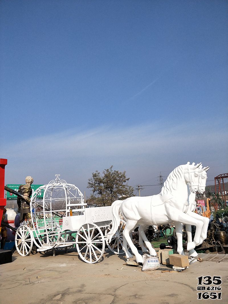 馬車雕塑-文化廣場擺放大理石創意馬車石雕 馬車雕塑-文化廣場擺放大理石創意馬車石雕高清圖片