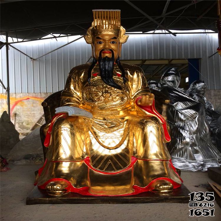 判官雕塑-不銹鋼鏡面噴金烤漆寺廟景區(qū)判官雕塑 判官雕塑-不銹鋼鏡面噴金烤漆寺廟景區(qū)判官雕塑高清圖片