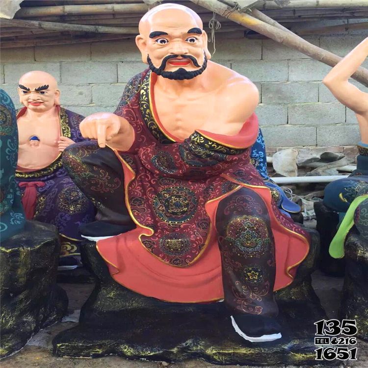 十八羅漢雕塑-玻璃鋼彩繪大型戶外景區大型十八羅漢雕塑 十八羅漢雕塑-玻璃鋼彩繪大型戶外景區大型十八羅漢雕塑高清圖片