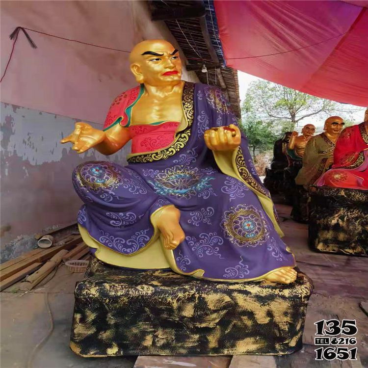 十八羅漢雕塑-寺廟廟宇玻璃鋼彩繪大型景觀十八羅漢雕塑 十八羅漢雕塑-寺廟廟宇玻璃鋼彩繪大型景觀十八羅漢雕塑高清圖片