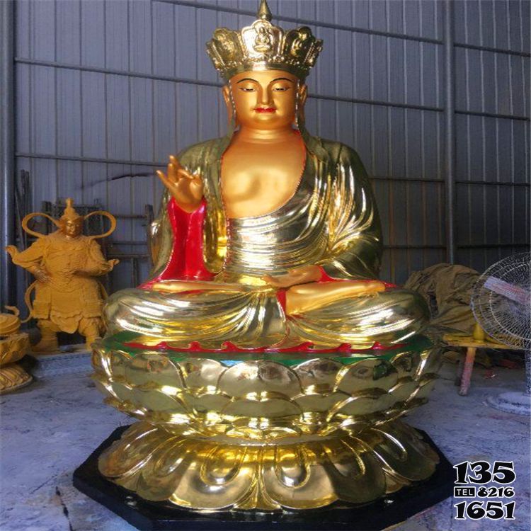 地藏王雕塑-不銹鋼噴金鎏金供奉佛像地藏王雕塑 地藏王雕塑-不銹鋼噴金鎏金供奉佛像地藏王雕塑高清圖片
