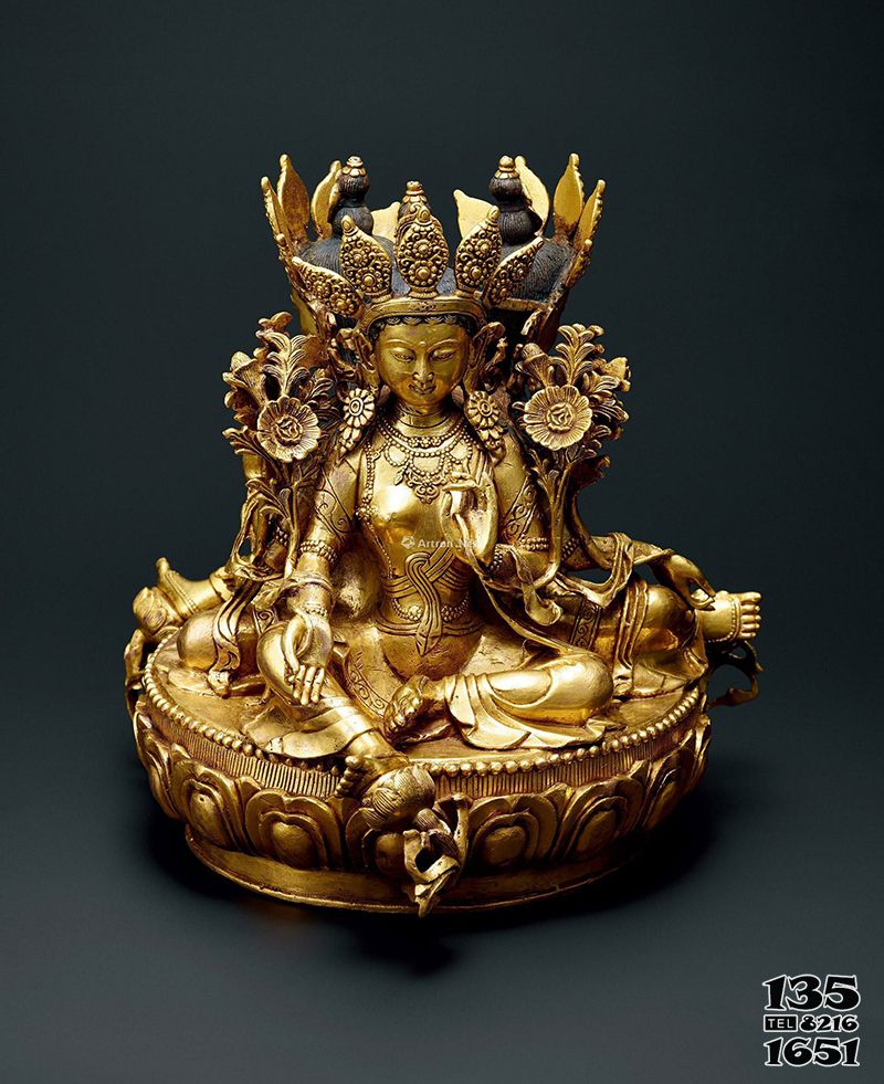 度母雕塑-藏傳佛教不銹鋼噴漆鎏金寺廟度母雕塑 度母雕塑-藏傳佛教不銹鋼噴漆鎏金寺廟度母雕塑高清圖片