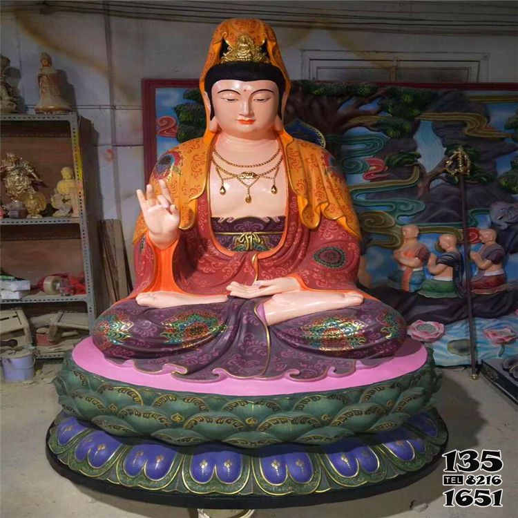 觀音雕塑-玻璃鋼彩繪寺廟大型景觀菩薩觀音雕塑 觀音雕塑-玻璃鋼彩繪寺廟大型景觀菩薩觀音雕塑高清圖片