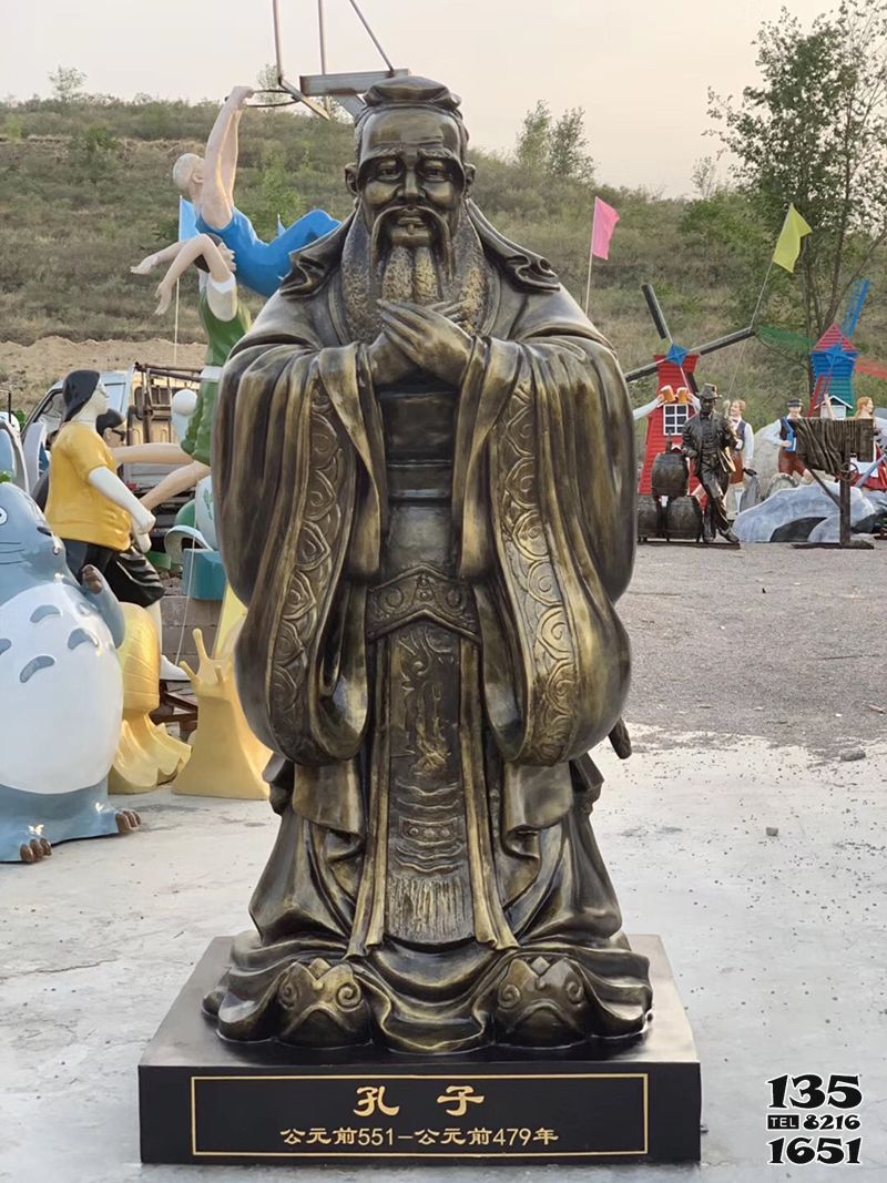 孔子雕像-玻璃鋼歷史名人古代著名教育人物孔子雕塑 孔子雕像-玻璃鋼歷史名人古代著名教育人物孔子雕塑高清圖片