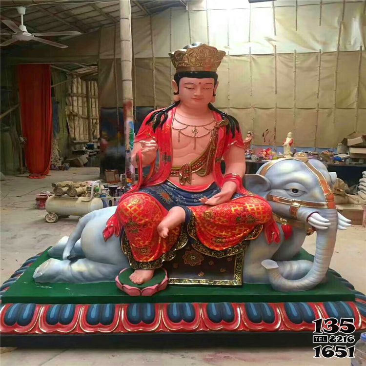 文殊普賢雕塑-寺廟玻璃鋼彩繪大型佛像文殊普賢雕塑 文殊普賢雕塑-寺廟玻璃鋼彩繪大型佛像文殊普賢雕塑高清圖片