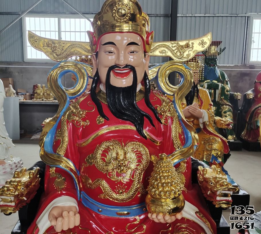 財神雕塑-玻璃鋼彩繪家居供奉財神雕塑 財神雕塑-玻璃鋼彩繪家居供奉財神雕塑高清圖片