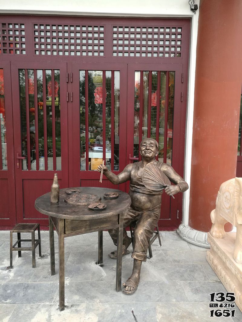 吃火鍋人物雕塑-玻璃鋼仿銅民俗生活人物吃火鍋情景小品雕塑 吃火鍋人物雕塑-玻璃鋼仿銅民俗生活人物吃火鍋情景小品雕塑高清圖片