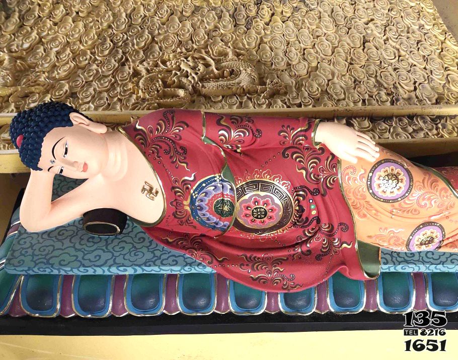 佛祖雕塑-景區寺廟大型玻璃鋼彩繪躺著的佛祖雕塑 佛祖雕塑-景區寺廟大型玻璃鋼彩繪躺著的佛祖雕塑高清圖片