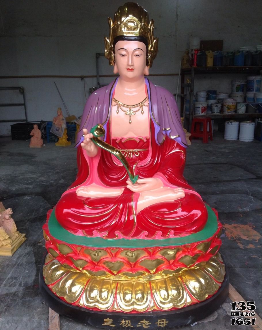 皇極老母雕塑-玻璃鋼彩繪寺廟黃極老母雕塑 皇極老母雕塑-玻璃鋼彩繪寺廟黃極老母雕塑高清圖片