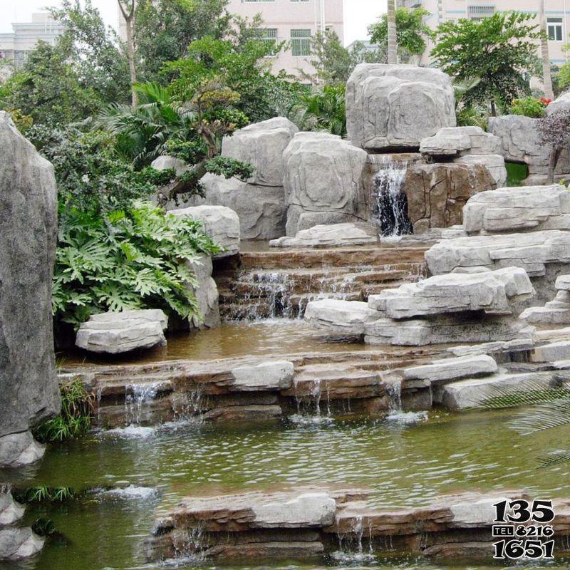 假山雕塑-小區(qū)園林石頭假山流水 假山雕塑-小區(qū)園林石頭假山流水高清圖片