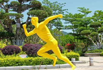 籃球雕塑-公園體育廣場跑步打籃球運動景觀擺件玻璃鋼雕塑