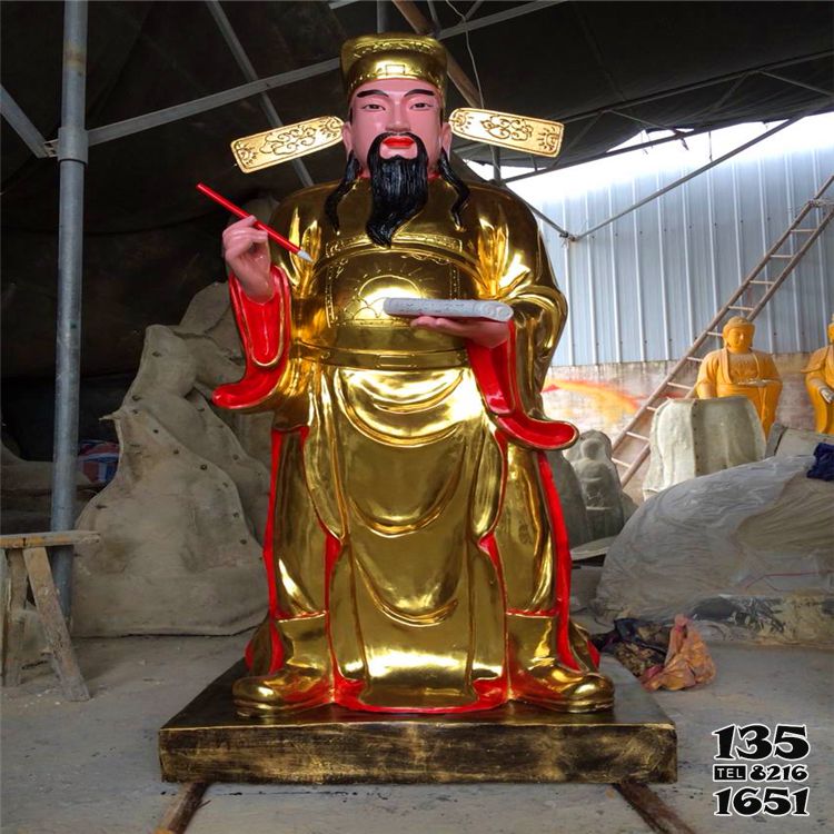 判官雕塑-寺廟不銹鋼噴金文判官判官雕塑 判官雕塑-寺廟不銹鋼噴金文判官判官雕塑高清圖片
