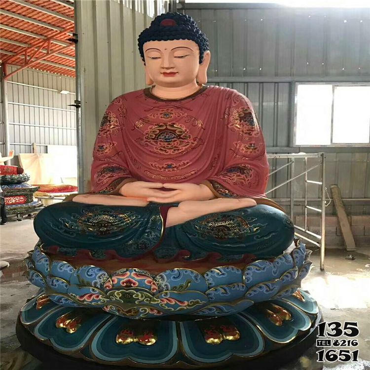 三寶佛雕塑-玻璃鋼彩繪大型景觀佛像三包佛雕塑 三寶佛雕塑-玻璃鋼彩繪大型景觀佛像三包佛雕塑高清圖片