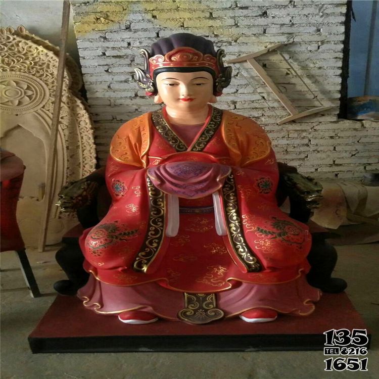 王母娘娘雕塑-寺院玻璃鋼彩繪創意王母娘娘雕塑 王母娘娘雕塑-寺院玻璃鋼彩繪創意王母娘娘雕塑高清圖片