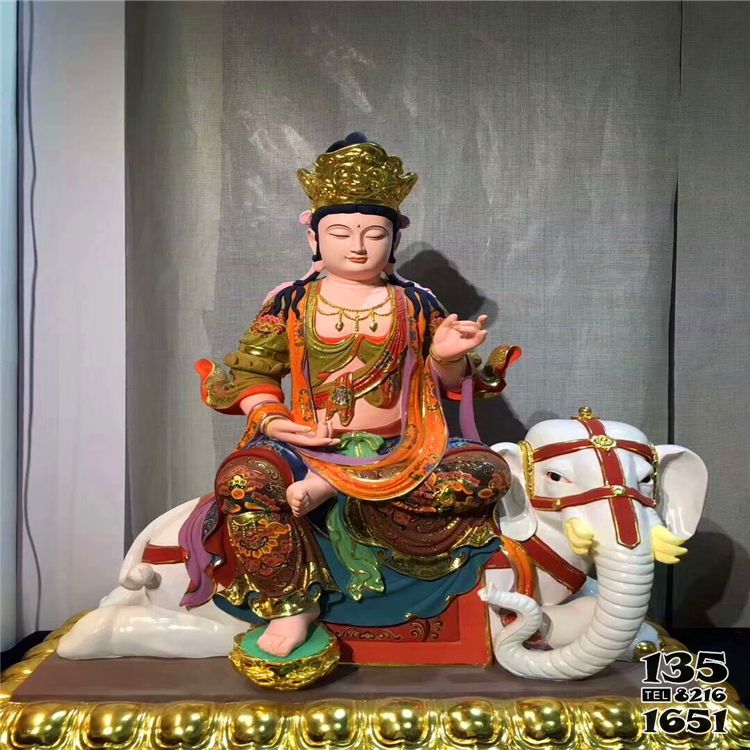 文殊普賢雕塑-玻璃鋼彩繪大型寺廟人物景觀文殊普賢雕塑 文殊普賢雕塑-玻璃鋼彩繪大型寺廟人物景觀文殊普賢雕塑高清圖片
