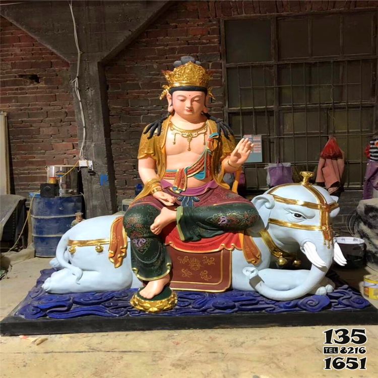文殊普賢雕塑-玻璃鋼樹脂彩繪寺廟菩薩文殊普賢雕塑 文殊普賢雕塑-玻璃鋼樹脂彩繪寺廟菩薩文殊普賢雕塑高清圖片