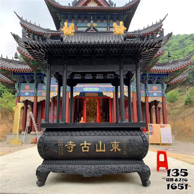 香爐雕塑-仿古寺院門前青銅寶蓋燒香祈福香爐 香爐雕塑-仿古寺院門前青銅寶蓋燒香祈福香爐
