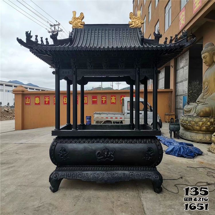 香爐雕塑-寺院祠堂仿古建寶鼎長形香爐 香爐雕塑-寺院祠堂仿古建寶鼎長形香爐