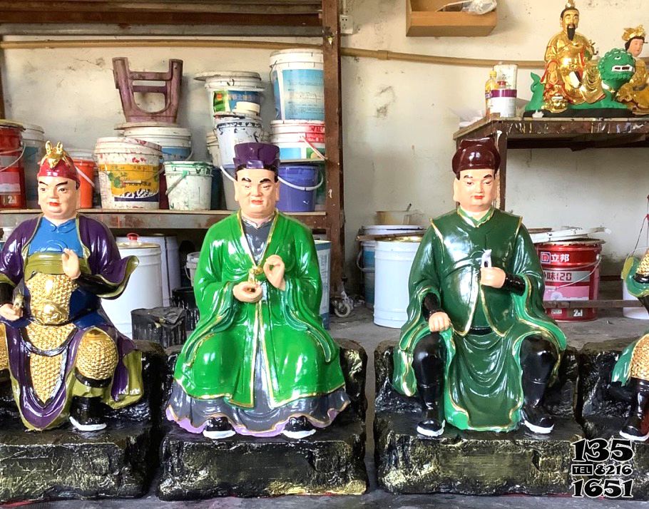 60太歲甲子雕塑-玻璃鋼大型寺廟人物景觀太歲雕塑
