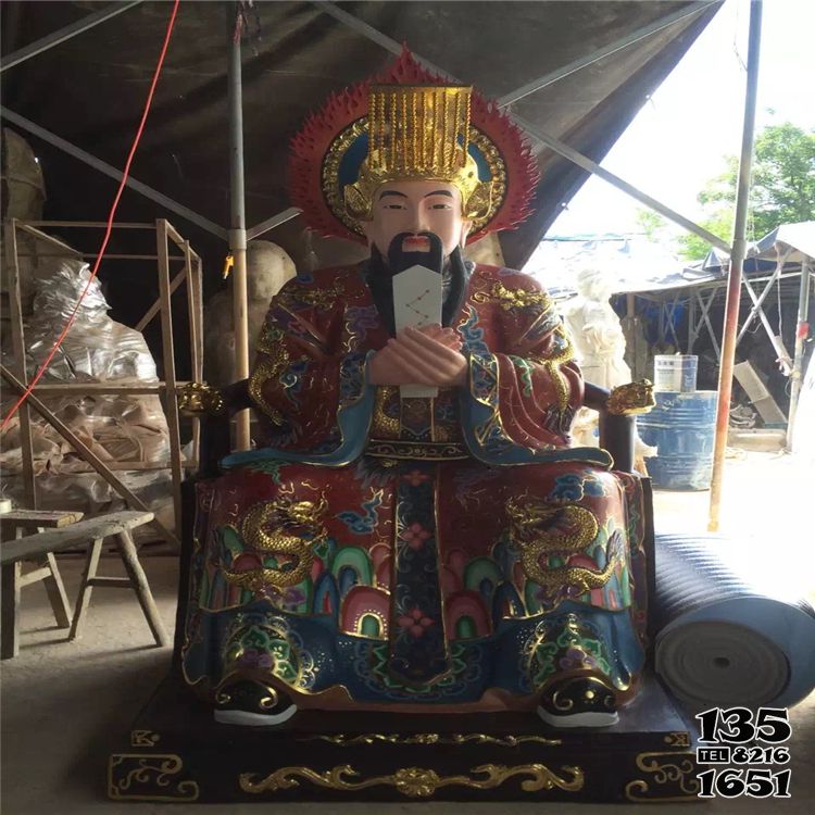 東岳大帝雕塑-玻璃鋼彩繪戶外寺廟供奉東岳大帝雕塑 東岳大帝雕塑-玻璃鋼彩繪戶外寺廟供奉東岳大帝雕塑高清圖片